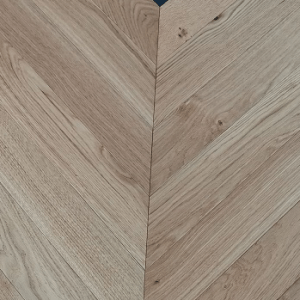 What is chevron wood flooring?