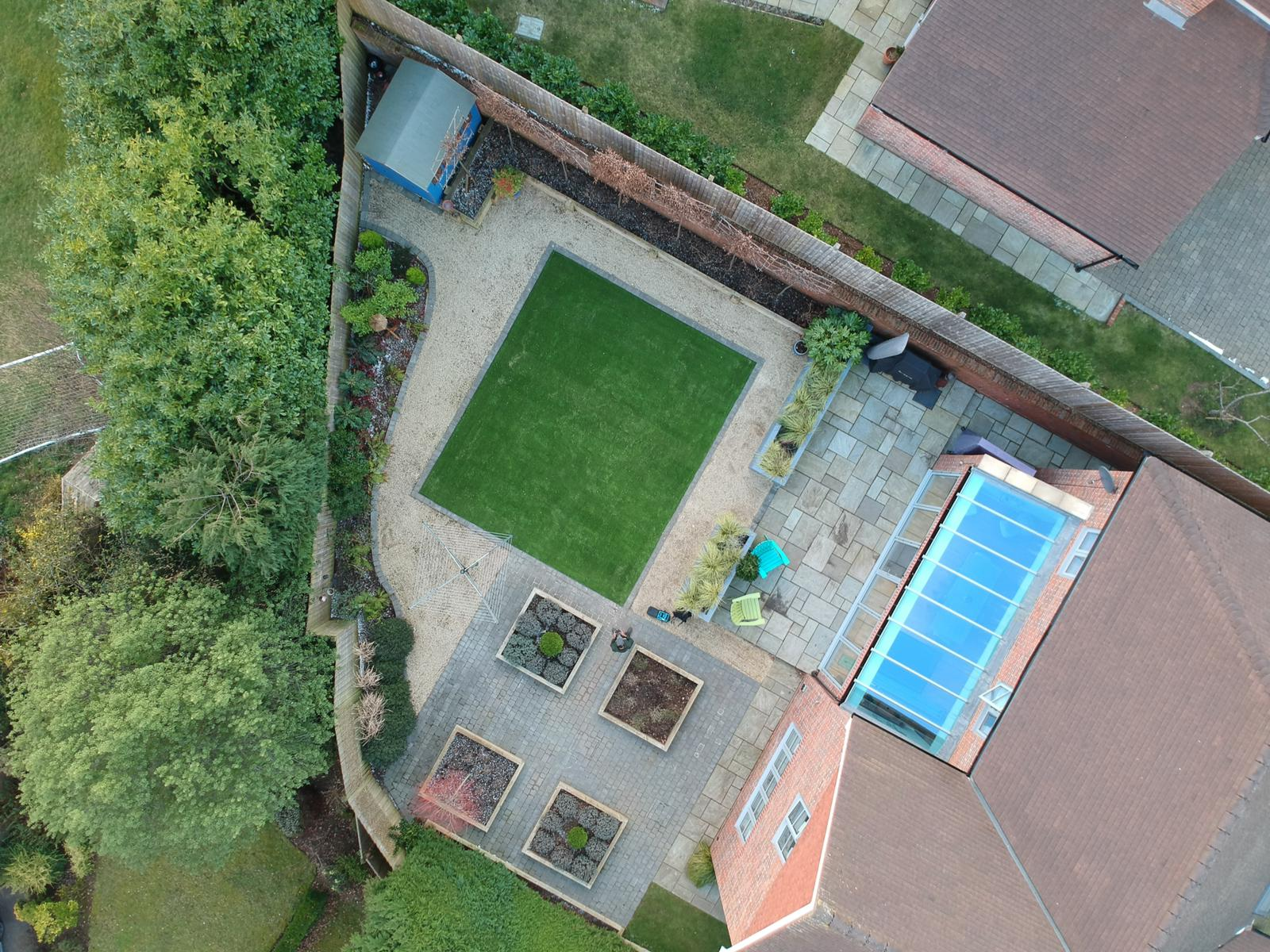Home artificial turf installation