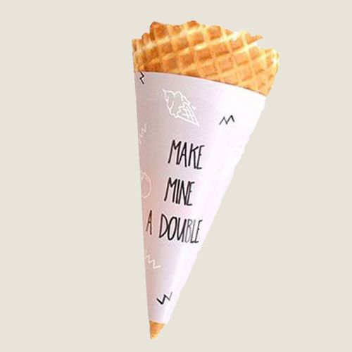 GET custom ice cream cone sleeve WITH YOUR LOGO AT WHOLESALE