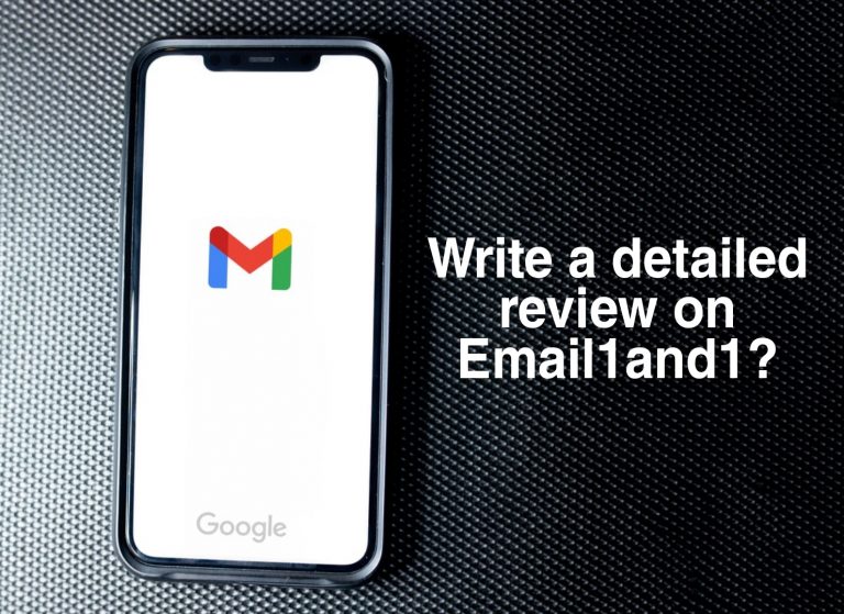 Write a detailed review on Email1and1?