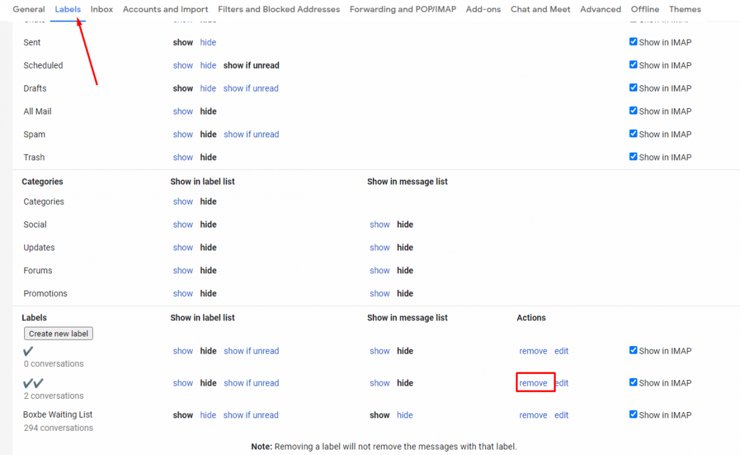How To Remove A Label In Gmail - IITSWEB