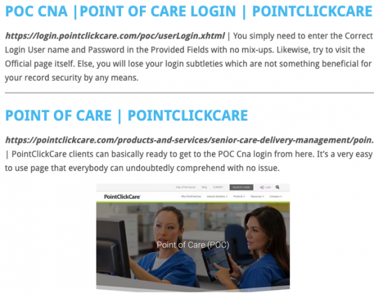 Point of Care CNA Charting - IITSWEB